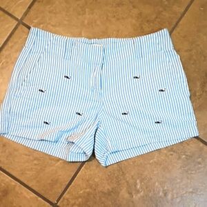 Vineyard Vines Blue Striped Women's Shorts Size 0